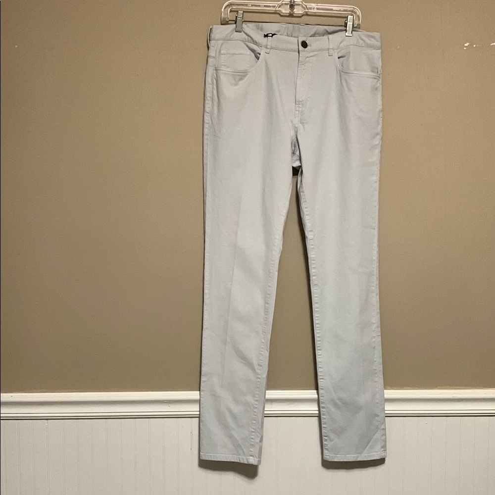 NWT Straight Down Men’s Claremont Five Pocket Twill Pant British Khaki 34-32